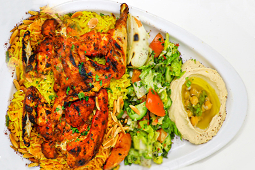 Menu Item Number 13 Half Chicken Tikka Platter