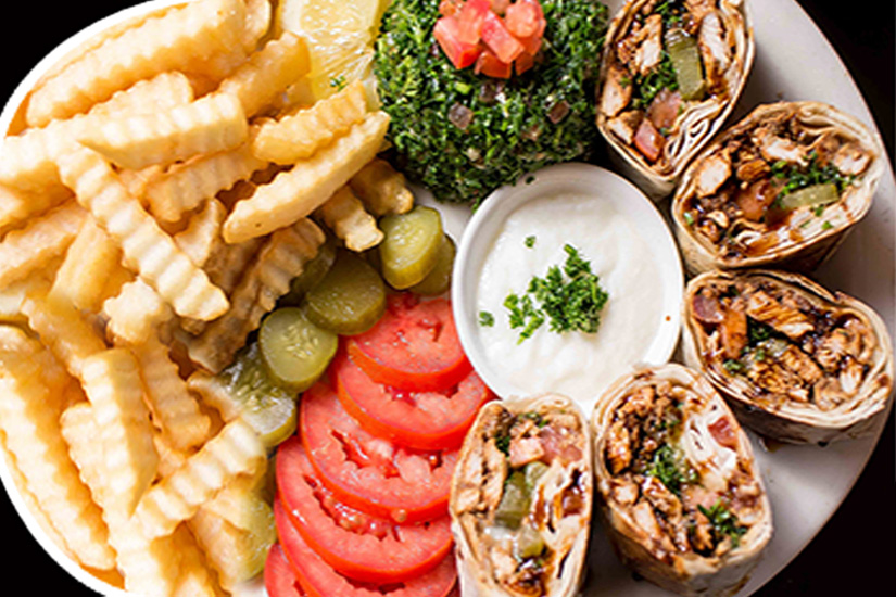 Menu Item Number 23 shawarma plate